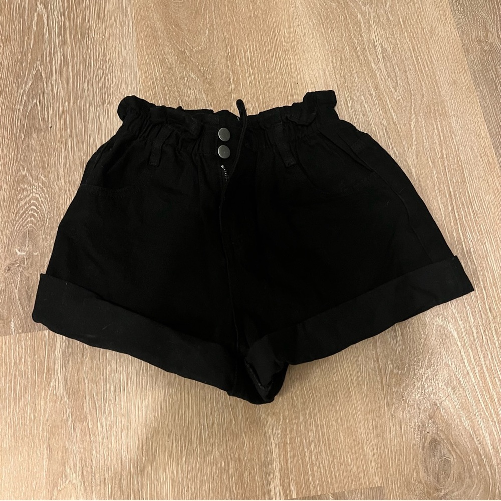 princess polly paper bag jean shorts NWT